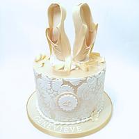 Ballet Shoe Cake