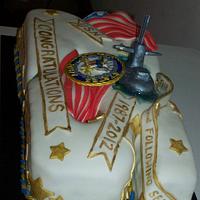 Navy Submarine Retirement Cake