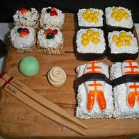 Sushi cake for my daughter's 1st Mother's Day!