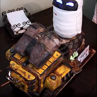 Wall E & Eve 3D Cake