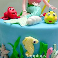 Ariel mermaid cake