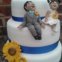 Fancy dress Wedding cake