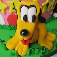 Mickey Mouse Club House 1st birthday cake