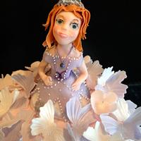 Disney 'Sofia the 1st' inspired princess cake. 