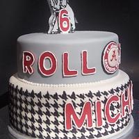 Alabama Crimson Tide Birthday cake
