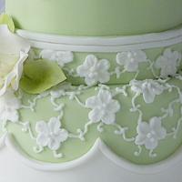 Mint Lace Cake