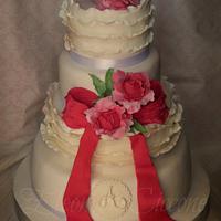 Bridesmaid Dress inspired cake