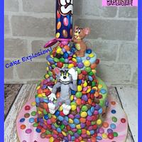 Tom and Jerry Smarties Cake