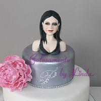 Elegant cake Laura Pausini