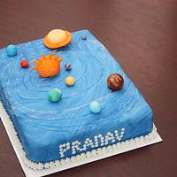 Solar system cake
