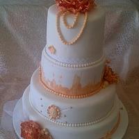 Antique wedding cake 
