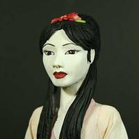 Geisha - Asian Style Figurine Cake Topper