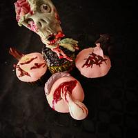 Ghoulish cup cakes!