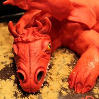 Dragon 3D cake.- Tarta dragon 3D
