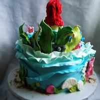 Mermaid Sweet 16 cake