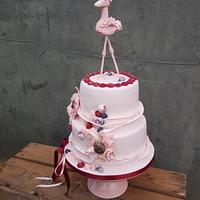 Posh flamingo cake