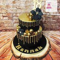 Gold on black Gold on black