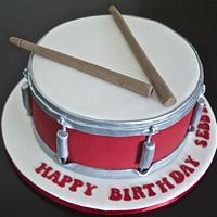 Drum cake for Sebbie