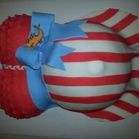 Dr Seuss belly cake