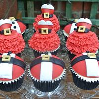 Mr & Mrs Claus Cupcakes