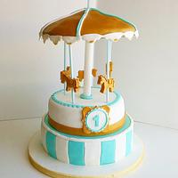 kikos carousel...a sweet baby cake