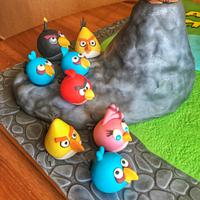 Angry birds cake 