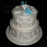 Small 2 tier Wedding Cake
