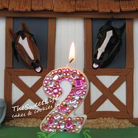 Horse stable cake