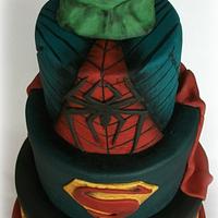 DC vs Marvel Super Hero Cake!