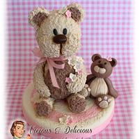 Teddy bears cake topper