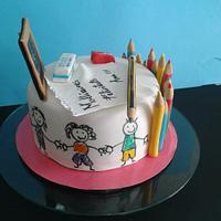 Teacher cake