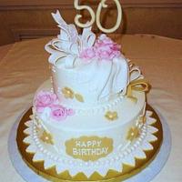 White and Gold 50th 