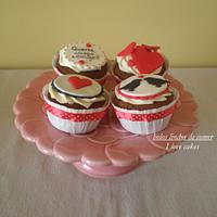 Valentine's cupcakes and cookies