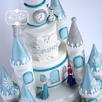 Frozen Themed Castle Cake