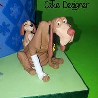 Lady And The Tramp Christmas Cake