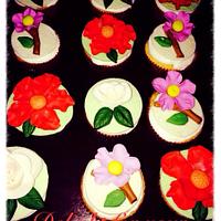 Flower theme Cupcakes !!!