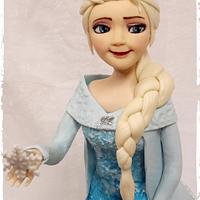 Elsa Frozen 3d Sculpted Cake