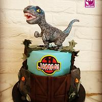 Jurassic park birthday cake 
