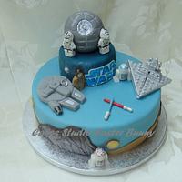 Lego Star Wars cake.