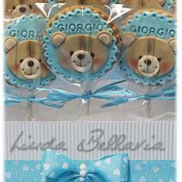 CHRISTENING'S COOKIES WITH TEDDY BEAR