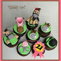 Giddy Up - Horse themed cupcakes