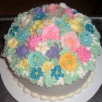 Buttercream Flower Cake