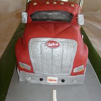My First Semi Truck Cake