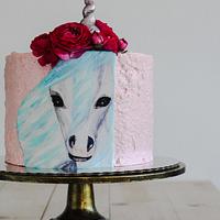 Hand painted unicorn