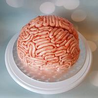 Halloween brain cake 