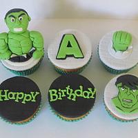 Incredible Hulk Cupcakes