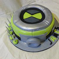 Ben 10 omnitrix watch cake.