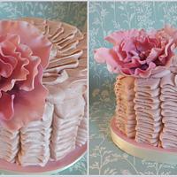 Pink and frilly cake