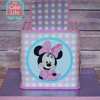Minnie Mouse cake, Jack in the Box
