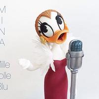 Mina, a great Italian Singer, Daysie Duck version: Mille Bolle Blu